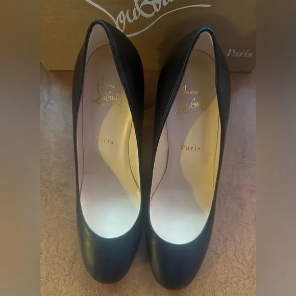 Christian Louboutin Marimalus Nappa Leather Spike Heel Pumps Black EU 39 NIB - Picture 6 of 15